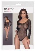 NO:XQSE - Seksowne Siateczkowe Body Z Brokatowymi Kamieniami S-L NO:XQSE