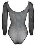 NO:XQSE - Seksowne Siateczkowe Body Z Brokatowymi Kamieniami S-L NO:XQSE