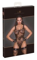 Noir - Seksowne Prześwitujące Body Na Ramiączkach Czarne XL Noir