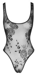 Noir - Seksowne Prześwitujące Body Na Ramiączkach Czarne XL Noir