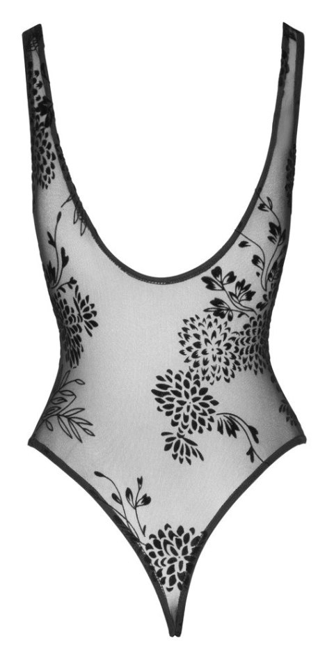Noir - Seksowne Prześwitujące Body Na Ramiączkach Czarne XL Noir Noir - Seksowne Prześwitujące Body Na Ramiączkach Czarne XL Noir