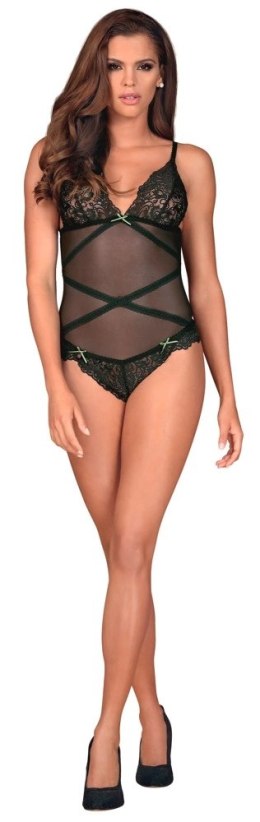 Obsessive - Body Z Koronkowym Dołem I Miseczkami Czarne L/XL Obsessive