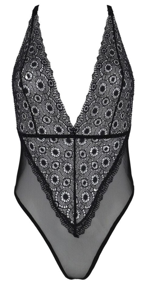 Passion - Seksowne Koronkowe Body Z Siateczką Czarne Zinnia S/M Passion Passion - Seksowne Koronkowe Body Z Siateczką Czarne Zinnia S/M Passion