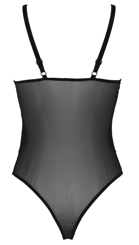 Passion - Uwodzicielskie Koronkowe Body Z Siateczką Czarne Kerria 2XL/3XL Passion Passion - Uwodzicielskie Koronkowe Body Z Siateczką Czarne Kerria 2XL/3XL Passion