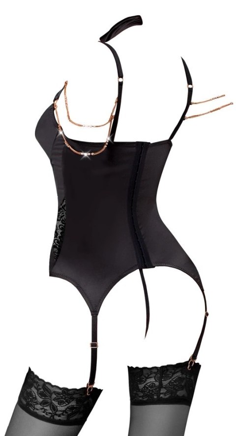 Abierta Fina - Zmysłowa Koszulka Do Pończoch Z Elegancką Koronką + Stringi 85B/L Abierta Fina Abierta Fina - Zmysłowa Koszulka Do Pończoch Z Elegancką Koronką + Stringi 85B/L Abierta Fina