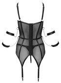 Cottelli Bondage - Seksowna Koszulka Z Siateczki Z Łańcuchami + Stringi M Cottelli BONDAGE