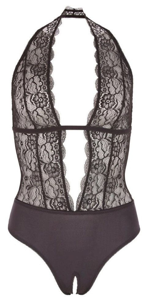 Cottelli LINGERIE - Koronkowe Czarne Body Z Otwartym Kroczem L Cottelli LINGERIE Cottelli LINGERIE - Koronkowe Czarne Body Z Otwartym Kroczem L Cottelli LINGERIE