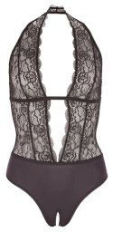 Cottelli LINGERIE - Koronkowe Czarne Body Z Otwartym Kroczem S Cottelli LINGERIE