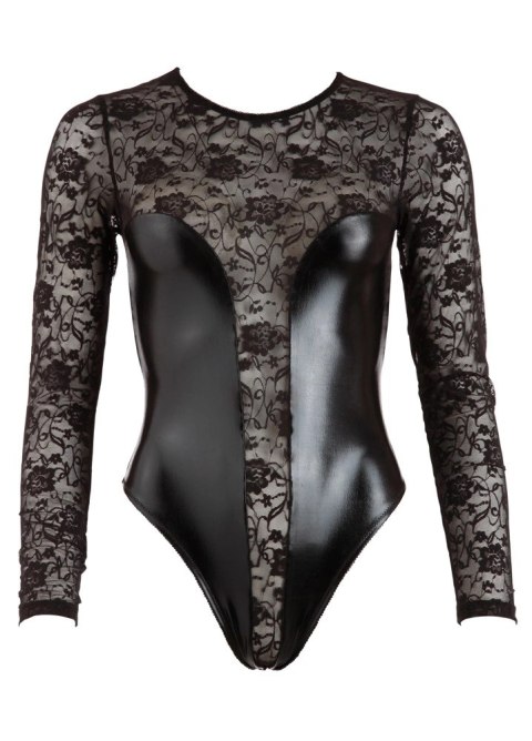 Cottelli LINGERIE - Seksowne Koronkowe Body Z Matowymi Wstawkami Czarne L Cottelli LINGERIE Cottelli LINGERIE - Seksowne Koronkowe Body Z Matowymi Wstawkami Czarne L Cottelli LINGERIE