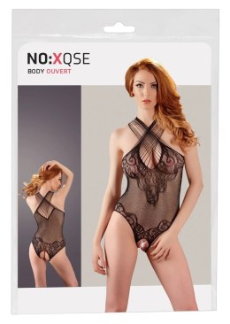 NO:XQSE - Seksowne Bezszwowe Body Z Elegancką Koronką Czarne S-L NO:XQSE