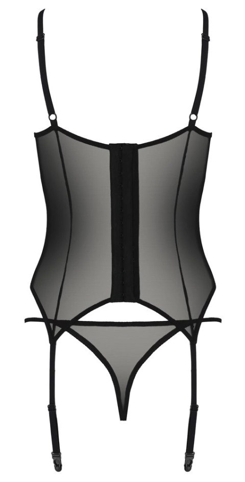 Passion - Seksowna Koszulka Z Paskami Do Pończoch + Stringi Zinnia Corset S/M Passion Passion - Seksowna Koszulka Z Paskami Do Pończoch + Stringi Zinnia Corset S/M Passion
