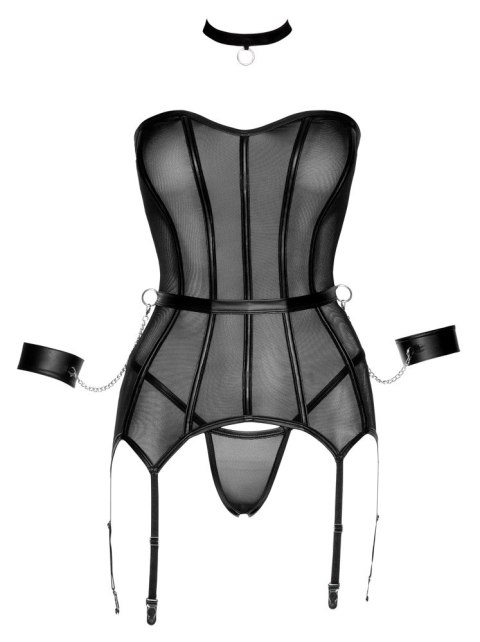 Cottelli Bondage - Seksowny Gorsecik Z Szalem Obrożą I Kajdankami M Cottelli BONDAGE Cottelli Bondage - Seksowny Gorsecik Z Szalem Obrożą I Kajdankami M Cottelli BONDAGE