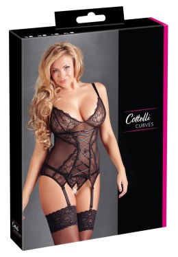 Cottelli CURVES - Seksowna Koszulka Z Koronką + Stringi Bez Kroku 3XL Cottelli CURVES
