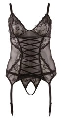 Cottelli CURVES - Seksowna Koszulka Z Koronką + Stringi Bez Kroku 3XL Cottelli CURVES