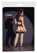 Cottelli LEGWEAR - Beżowe Pończochy Z Czarnym Eleganckim Wykończeniem 3 Cottelli LEGWEAR