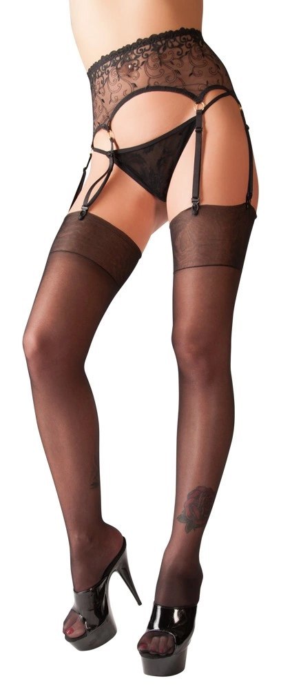 Cottelli LEGWEAR - Czarne Jedwabiste Pończochy Do Pasa 8 Cottelli LEGWEAR Cottelli LEGWEAR - Czarne Jedwabiste Pończochy Do Pasa 8 Cottelli LEGWEAR