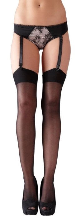 Cottelli LEGWEAR - Klasyczne Czarne Gładkie Pończochy Do Pasa 7 Cottelli LEGWEAR