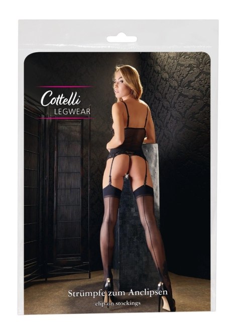 Cottelli LEGWEAR - Seksowne Czarne Pończochy Z Ozdobnym Szwem 7 Cottelli LEGWEAR Cottelli LEGWEAR - Seksowne Czarne Pończochy Z Ozdobnym Szwem 7 Cottelli LEGWEAR