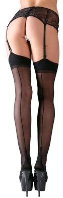 Cottelli LEGWEAR - Seksowne Czarne Pończochy Z Ozdobnym Szwem 8 Cottelli LEGWEAR