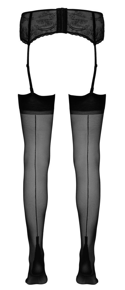 Cottelli LEGWEAR - Seksowne Czarne Pończochy Z Ozdobnym Szwem 8 Cottelli LEGWEAR Cottelli LEGWEAR - Seksowne Czarne Pończochy Z Ozdobnym Szwem 8 Cottelli LEGWEAR
