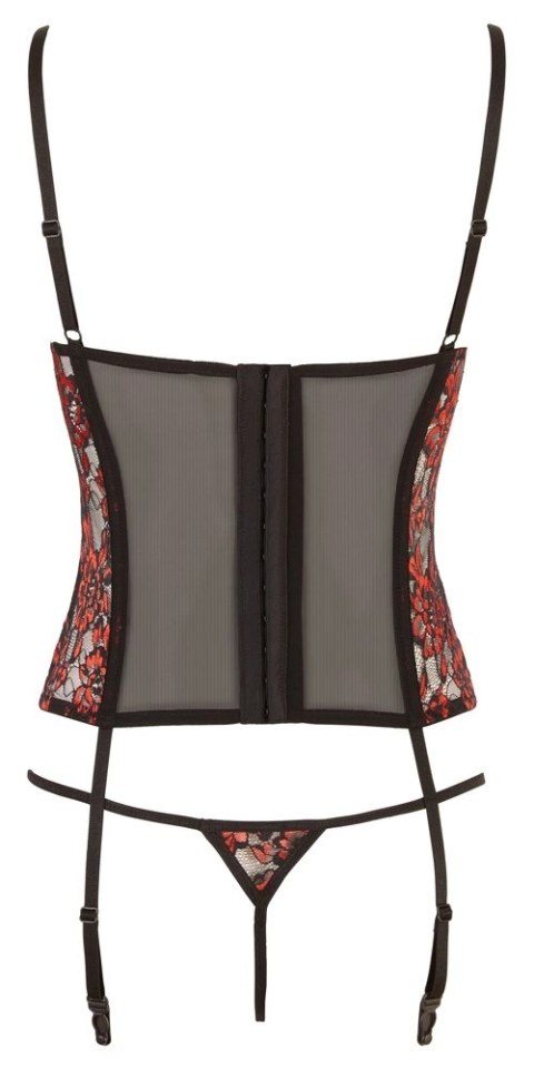 Cottelli LINGERIE - Seksowny Kwiatowy Gorset + Stringi 85C/L Cottelli LINGERIE Cottelli LINGERIE - Seksowny Kwiatowy Gorset + Stringi 85C/L Cottelli LINGERIE