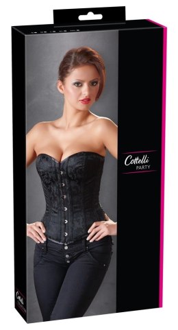 Cottelli PARTY - Seksowny Gorset Z Brokatem Czarny 2XL Cottelli PARTY