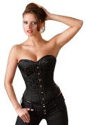 Cottelli PARTY - Seksowny Gorset Z Brokatem Czarny 2XL Cottelli PARTY