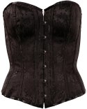 Cottelli PARTY - Seksowny Gorset Z Brokatem Czarny 2XL Cottelli PARTY
