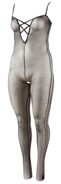 NO:XQSE - Czarny Kombinezon Z Siateczki Z Otworami Po Bokach 2XL/3XL NO:XQSE