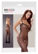 NO:XQSE - Czarny Kombinezon Z Siateczki Z Otworami Po Bokach L/XL NO:XQSE