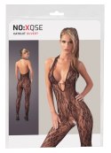 NO:XQSE - Seksowny Kombinezon Z Uchwytem Na Szyję I 3 Perłami L/XL NO:XQSE
