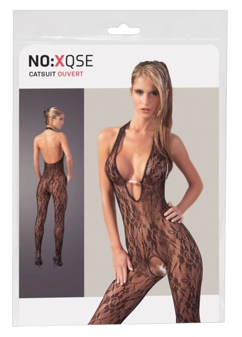 NO:XQSE - Seksowny Kombinezon Z Uchwytem Na Szyję I 3 Perłami L/XL NO:XQSE NO:XQSE - Seksowny Kombinezon Z Uchwytem Na Szyję I 3 Perłami L/XL NO:XQSE