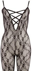 NO:XQSE - Seksowny Koronkowy Kombinezon Z Paseczkami W Dekolcie 2XL/3XL NO:XQSE