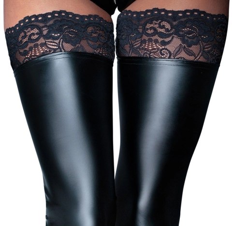 Noir - Seksowne Matowe Pończochy Z Elegancką Koronką Czarne S Noir Noir - Seksowne Matowe Pończochy Z Elegancką Koronką Czarne S Noir