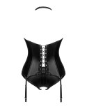 Obsessive - Seksowny Gorset i Stringi Viranes Czarne XS/S Obsessive