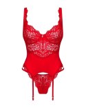 Obsessive - Seksowny Koronkowy Gorset i Stringi Amor Cherris Czerowny S/M Obsessive