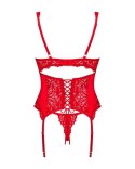 Obsessive - Seksowny Koronkowy Gorset i Stringi Amor Cherris Czerowny S/M Obsessive