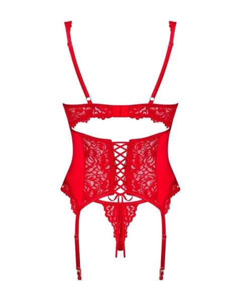 Obsessive - Seksowny Koronkowy Gorset i Stringi Amor Cherris Czerowny S/M Obsessive Obsessive - Seksowny Koronkowy Gorset i Stringi Amor Cherris Czerowny S/M Obsessive