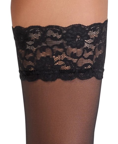 Cottelli LEGWEAR - Czarne Klasyczne Pończochy Z Piękną Koronką 2 Cottelli LEGWEAR Cottelli LEGWEAR - Czarne Klasyczne Pończochy Z Piękną Koronką 2 Cottelli LEGWEAR