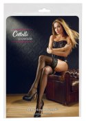 Cottelli LEGWEAR - Czarne Klasyczne Pończochy Z Wysoką Koronką 4 Cottelli LEGWEAR