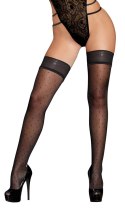 Cottelli LEGWEAR - Czarne Pończochy Samonośne Z Kropeczkami 2 Cottelli LEGWEAR
