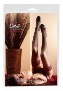 Cottelli LEGWEAR - Czarne Pończochy Z Czerwoną Koronką 5 Cottelli LEGWEAR