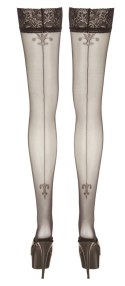 Cottelli LEGWEAR - Czarne Pończochy Z Koronką I Ozdobnym Szwem Z Tyłu 3 Cottelli LEGWEAR