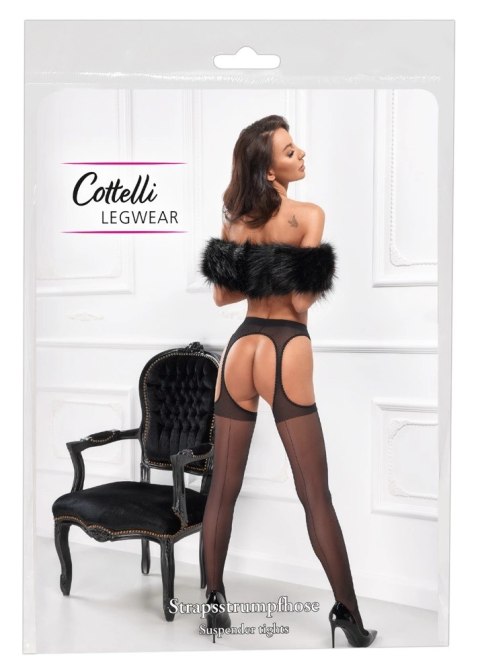 Cottelli LEGWEAR - Czarne Rajstopy Do Pończoch Z Delikatną Koronką 3 Cottelli LEGWEAR Cottelli LEGWEAR - Czarne Rajstopy Do Pończoch Z Delikatną Koronką 3 Cottelli LEGWEAR