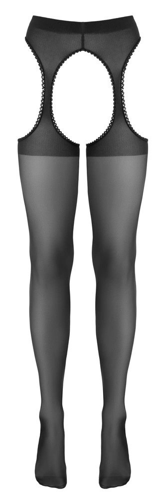 Cottelli LEGWEAR - Czarne Rajstopy Do Pończoch Z Delikatną Koronką 4 Cottelli LEGWEAR Cottelli LEGWEAR - Czarne Rajstopy Do Pończoch Z Delikatną Koronką 4 Cottelli LEGWEAR