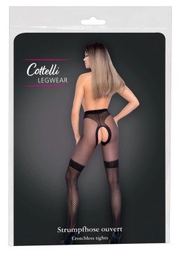 Cottelli LEGWEAR - Czarne Rajstopy Z Wplecioną Siateczką 4 Cottelli LEGWEAR
