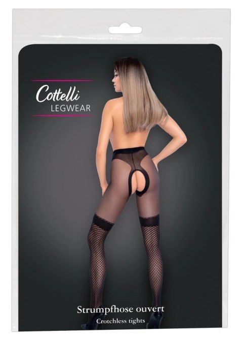 Cottelli LEGWEAR - Czarne Rajstopy Z Wplecioną Siateczką 4 Cottelli LEGWEAR Cottelli LEGWEAR - Czarne Rajstopy Z Wplecioną Siateczką 4 Cottelli LEGWEAR