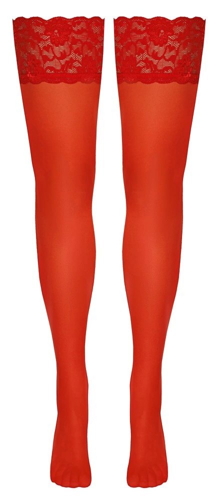 Cottelli LEGWEAR - Czerwone Klasyczne Pończochy Z Piękną Koronką 5 Cottelli LEGWEAR Cottelli LEGWEAR - Czerwone Klasyczne Pończochy Z Piękną Koronką 5 Cottelli LEGWEAR