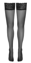 Cottelli LEGWEAR - Eleganckie Czarne Pończochy Z Piękną Koronką 3 Cottelli LEGWEAR