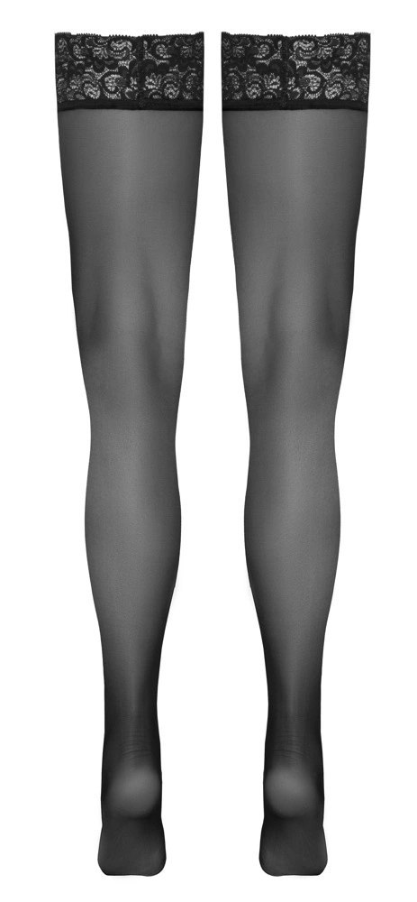 Cottelli LEGWEAR - Klasyczne Gładkie Pończochy Z Elegancką Koronką 2 Cottelli LEGWEAR Cottelli LEGWEAR - Klasyczne Gładkie Pończochy Z Elegancką Koronką 2 Cottelli LEGWEAR